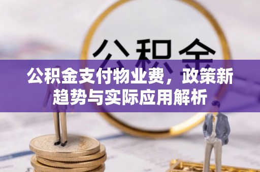 东莞公积金支付物业费，政策新趋势与实际应用解析