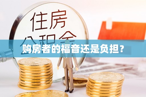 东莞购房者的福音还是负担？