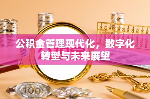 东莞公积金管理现代化，数字化转型与未来展望