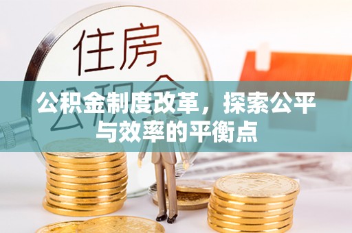 东莞公积金制度改革，探索公平与效率的平衡点