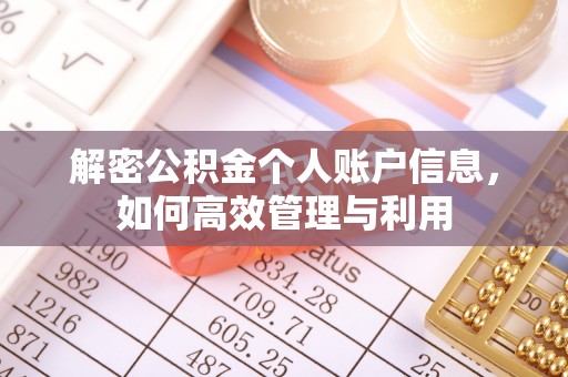东莞解密公积金个人账户信息，如何高效管理与利用