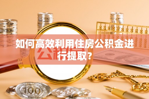 东莞如何高效利用住房公积金进行提取？