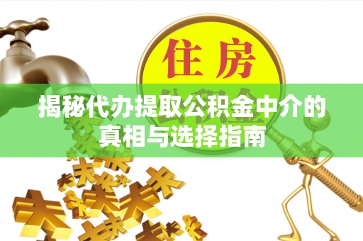 东莞揭秘代办提取公积金中介的真相与选择指南